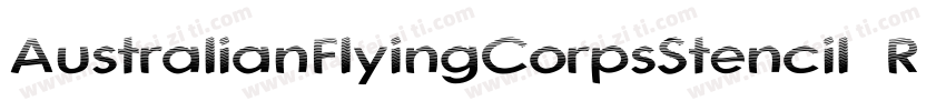 AustralianFlyingCorpsStencil Regula字体转换